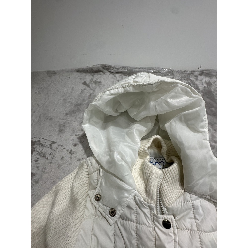Ashley by 26 International Jacket Women's Size Small White Quilted‎ Zipper EUC - Picture 5 of 11